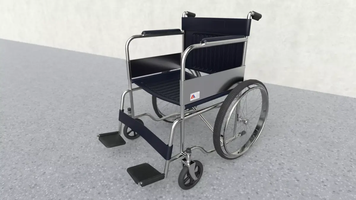 Wheelchair Low-poly 3D model purchase