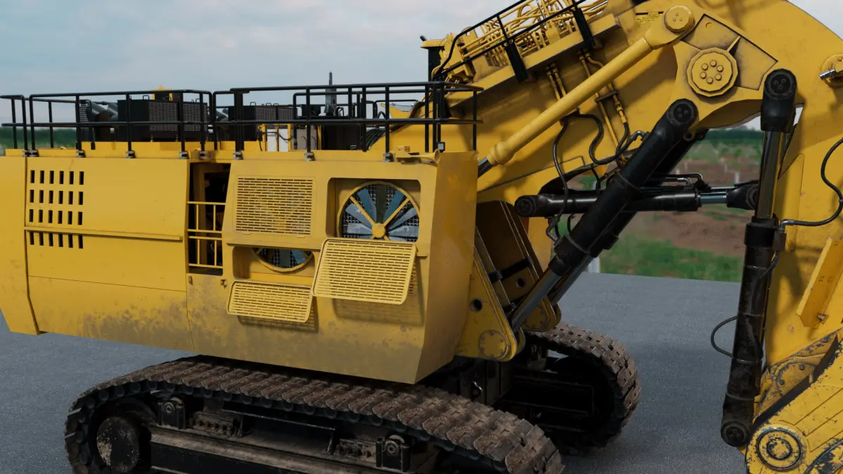 Hydraulic Mining Shovel 3D model purchase
