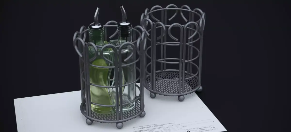 NORDSK METIF SALAD DRESSING BOTTLE 2021 3D model