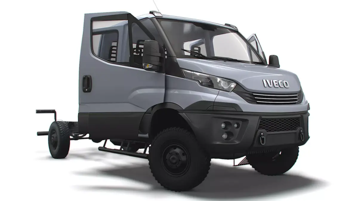 Iveco Daily Doka 4x4 HQ Interior 2017 3D model