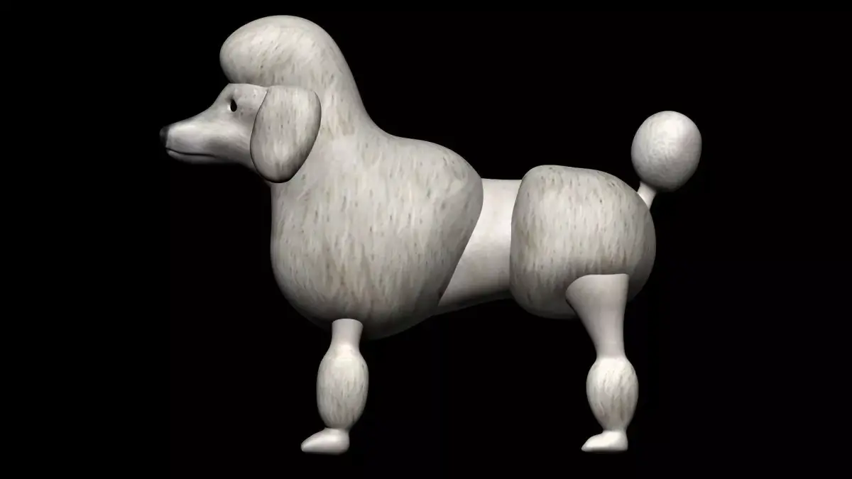 Poodle dog 3D model purchase