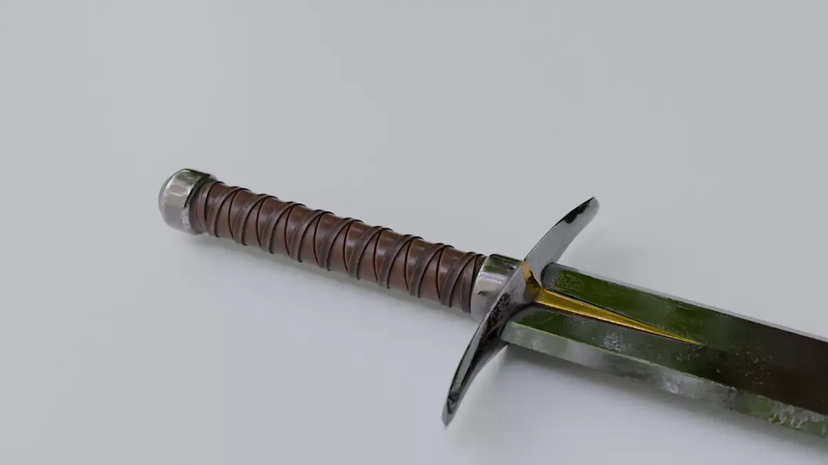 Ancient Indian Sri Lankan Sword with 4K textures 3D model