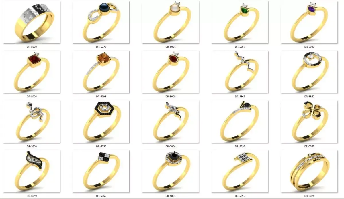 Engagement ring  55 light weight 3dm cad files part 07 3D print model purchase