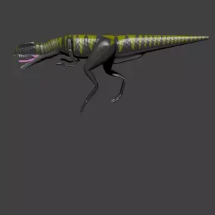 Dilophosaurus Male 3D model