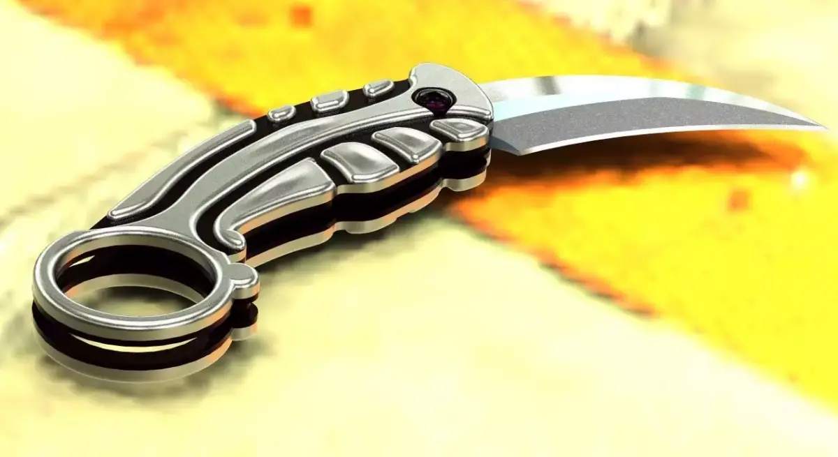 Karambit Knife - Full Steel Foldable 3D model