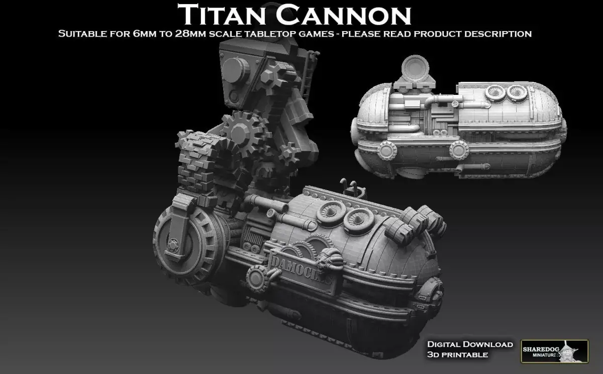 Titan Cannon 3D print model