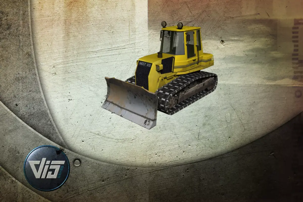 Construction vehicles Low-poly 3D model