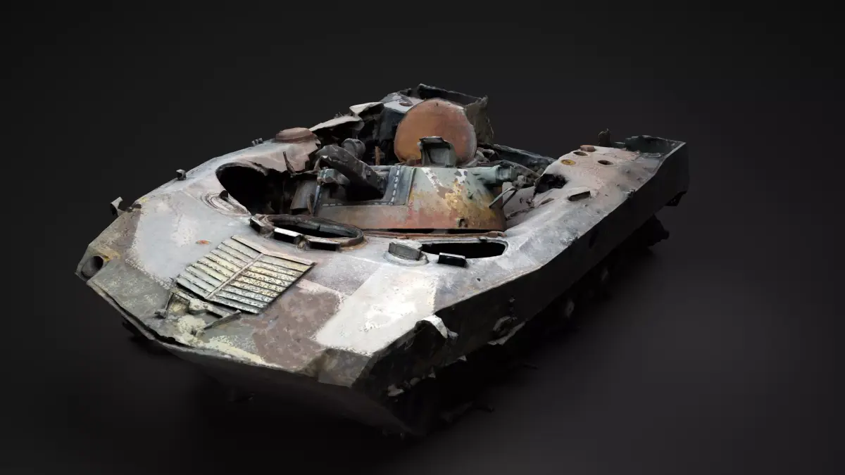 Burnt russian BMD-2 Photoscan 3D model