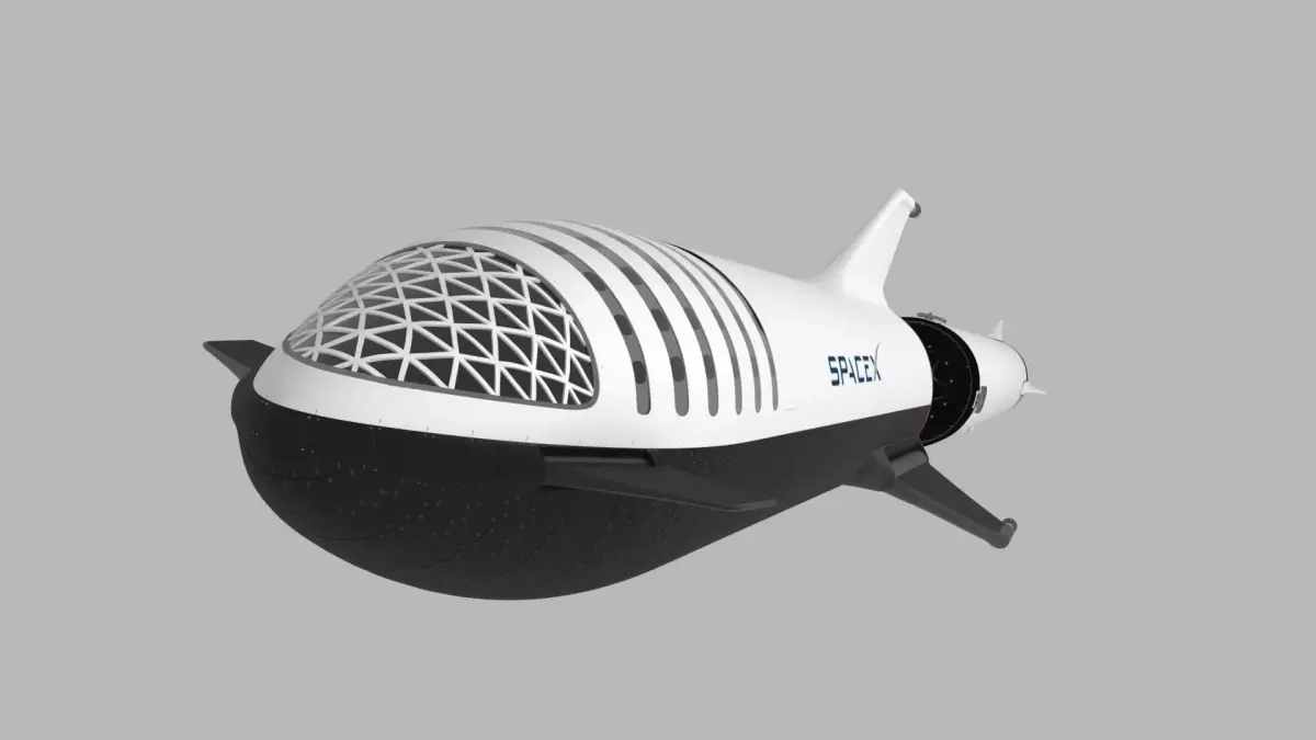 Big Falcon Rocket - BFR - 2019 - SpaceX - Spaceship 3D model