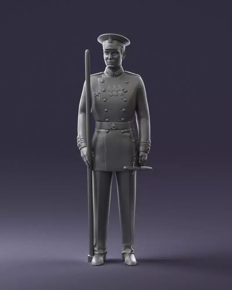 000112 Soviet Naval Officer in Parade Dress 0116 3dp 3D print model