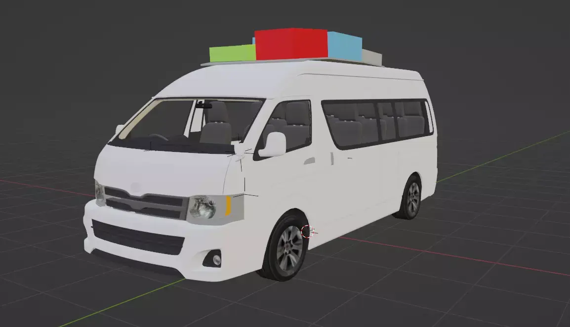 2012 Toyota HiAce Commuter Mk5 - H200 Free 3D model
