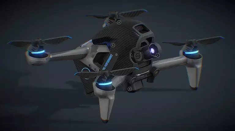 Dji FPV by SDC High performance drone 3D model