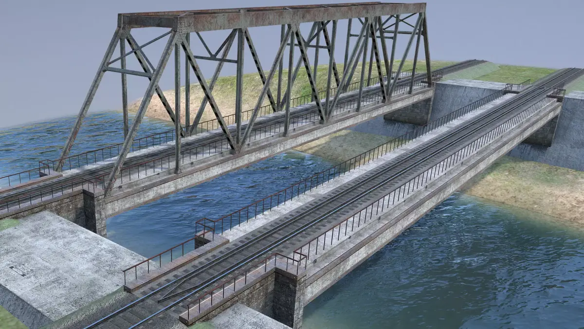 Collection RW Bridge Vologda-II 3D Model Pack purchase