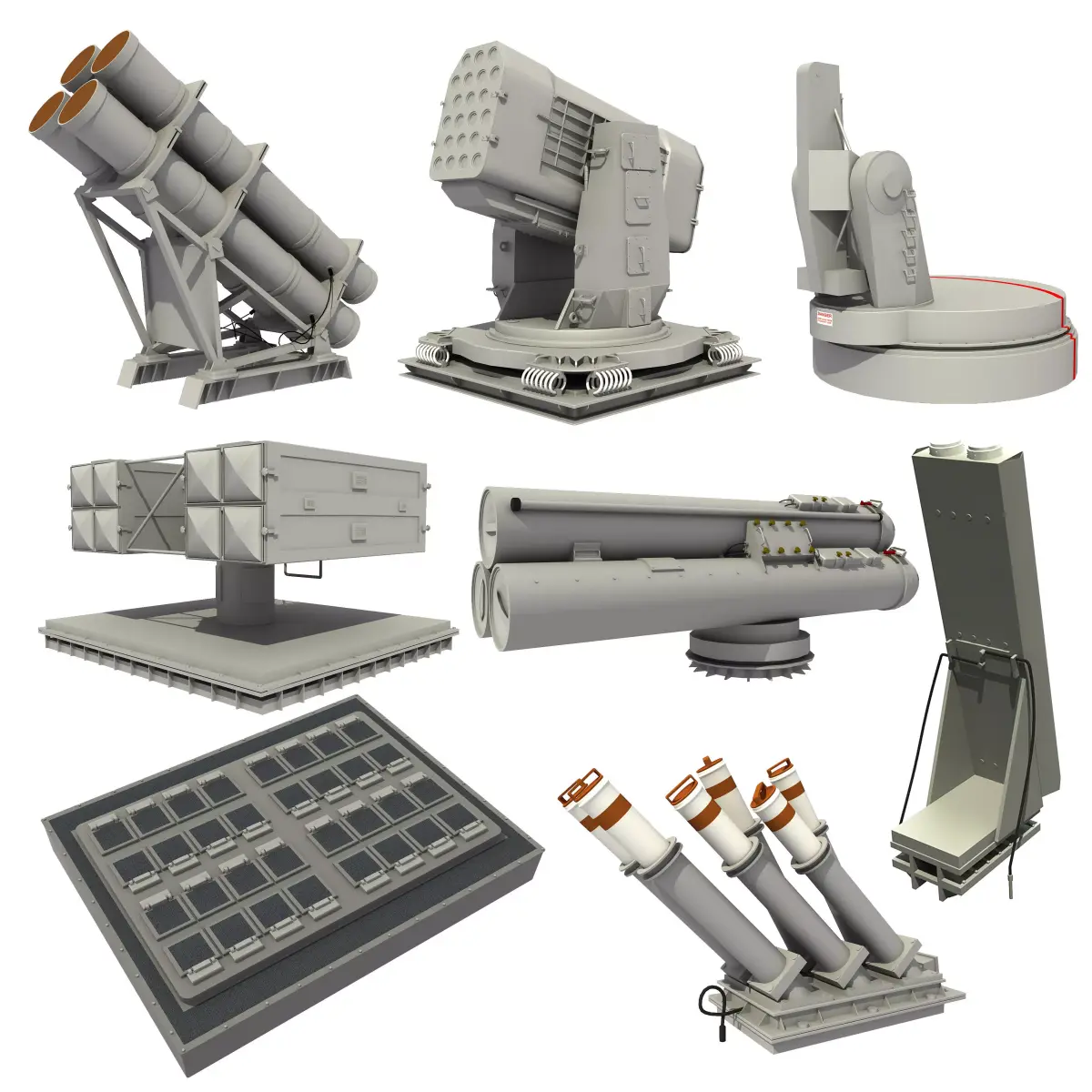 NAVAL WEAPON AND MISSILE SYSTEMS 3D model