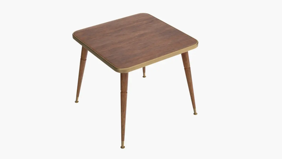 Wooden Table 3D model 10