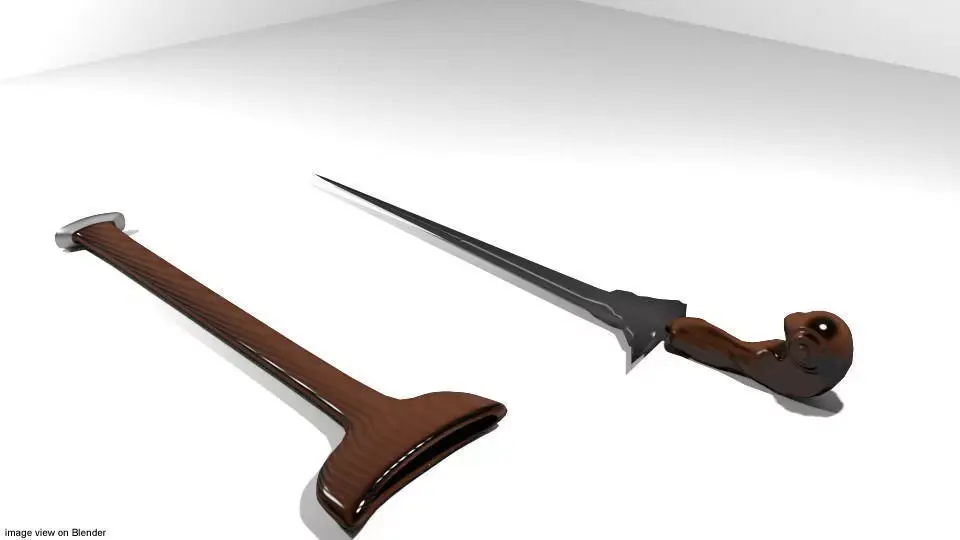 Keris Sumatera 3D model