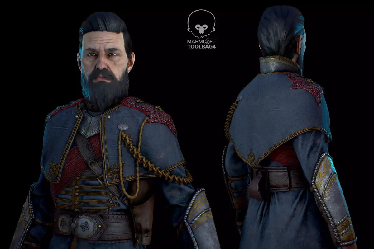 Knight of the Round Table Low-poly 3D model