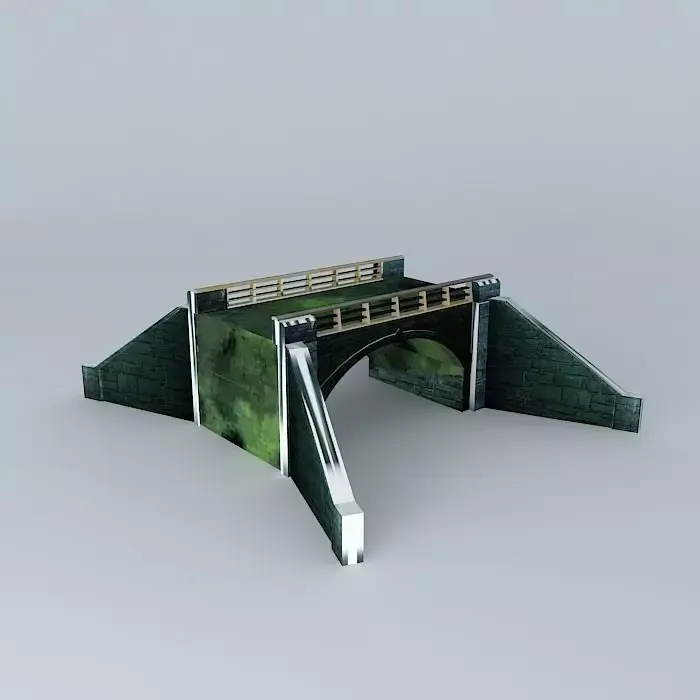 Railing Bridge Free 3D model