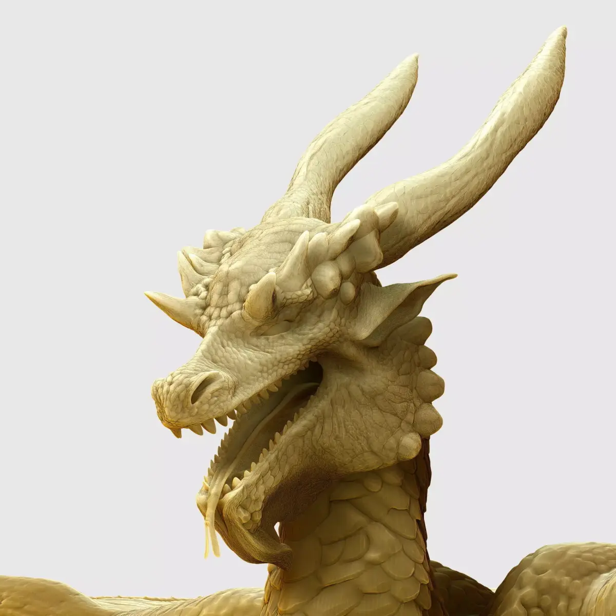 Dragon hi poly 3D model
