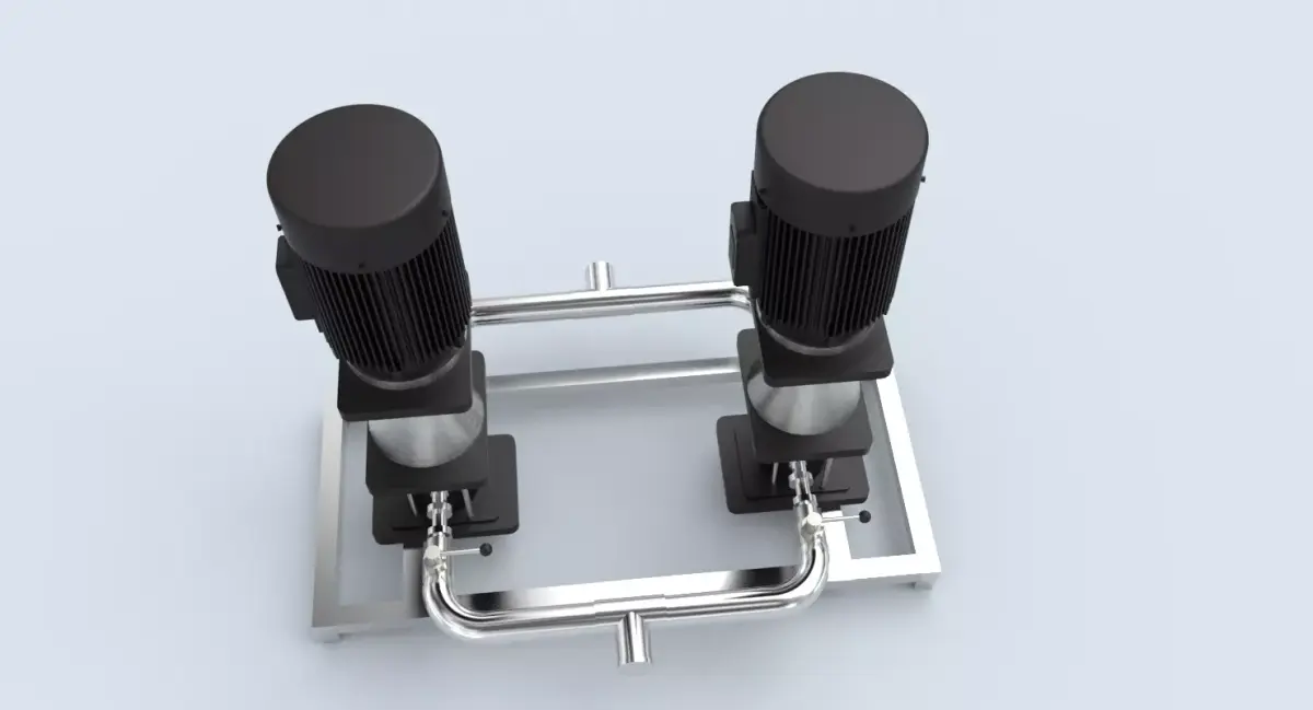 High Pressure Feed Filter Pump Low-poly 3D model