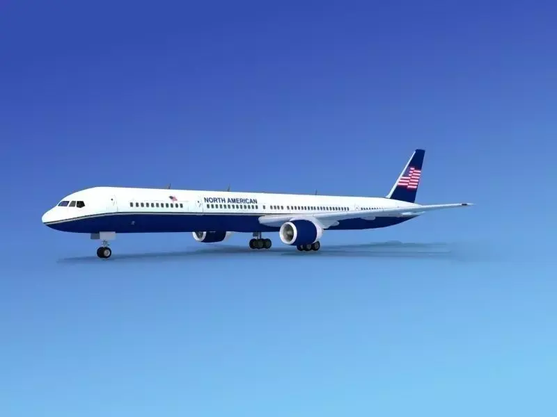 Boeing 757-300 North American 3D model