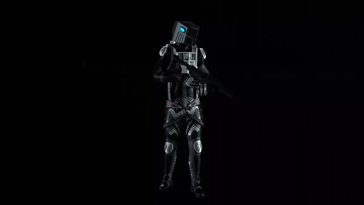 Robot Soldier - Assault Soldier Low-poly 3D model 25