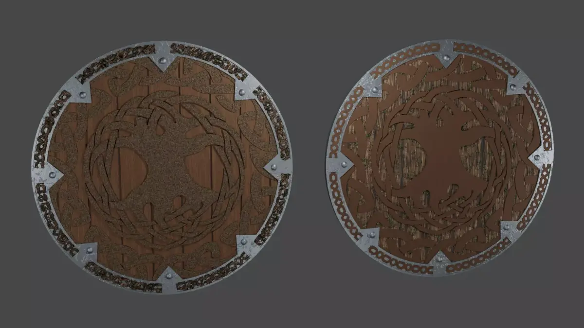 Viking Shield - Alfheim 3D model