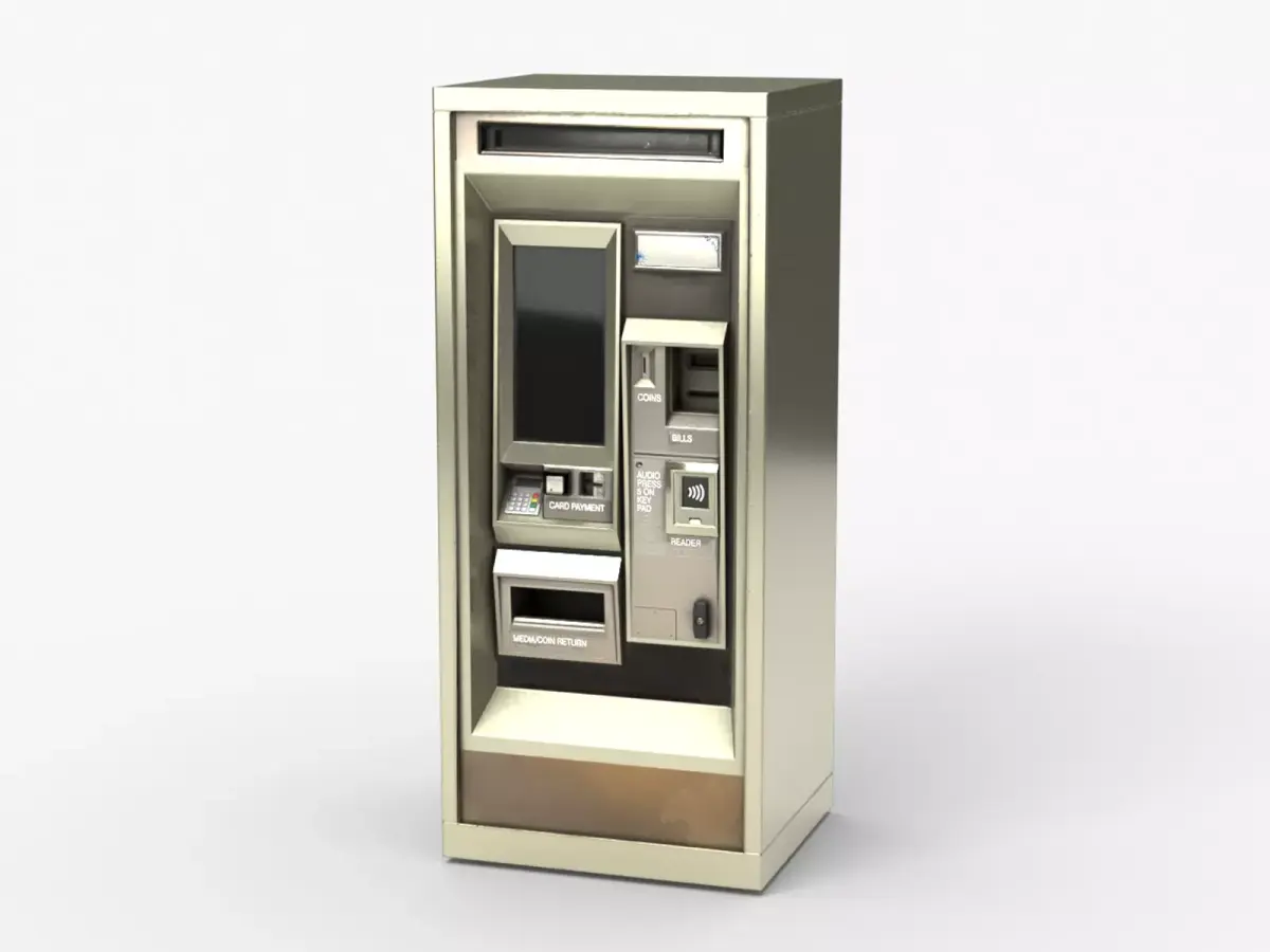 Card Vending Machine Low-poly 3D model