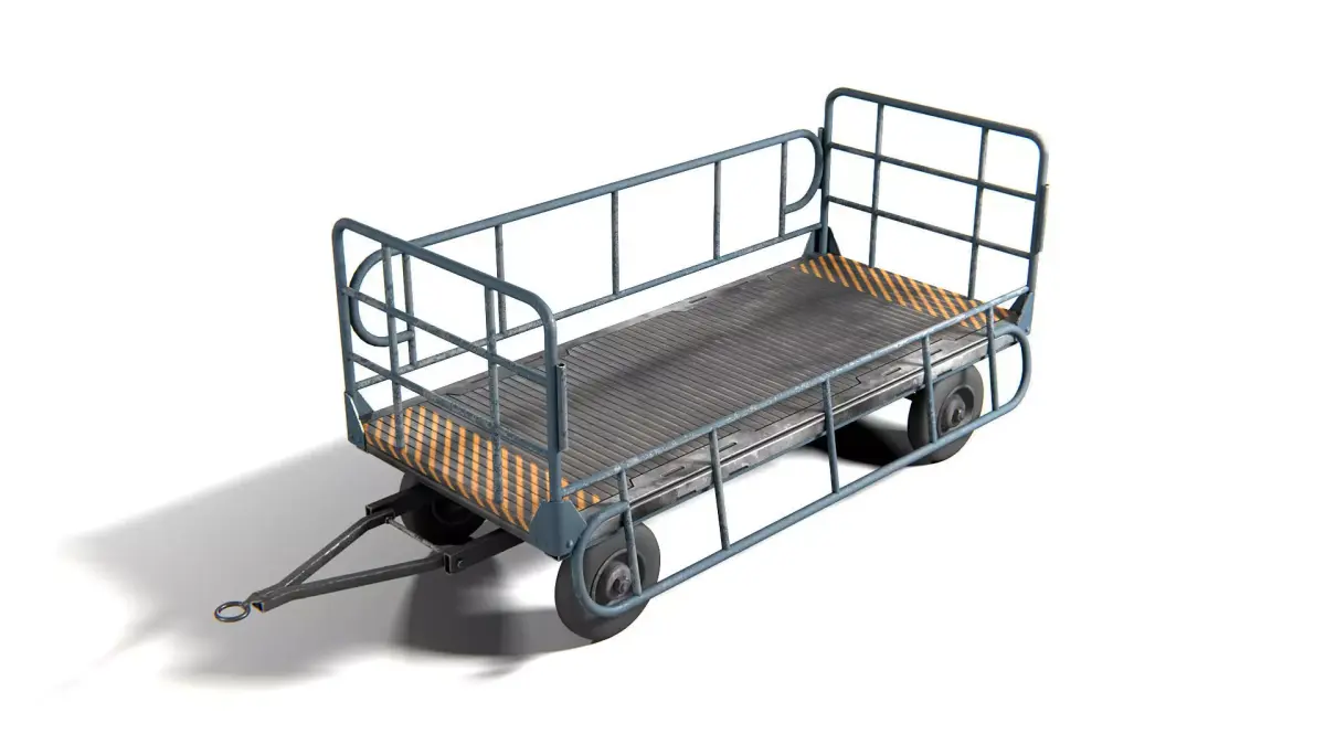 Cart 01 PBR Low-poly 3D model