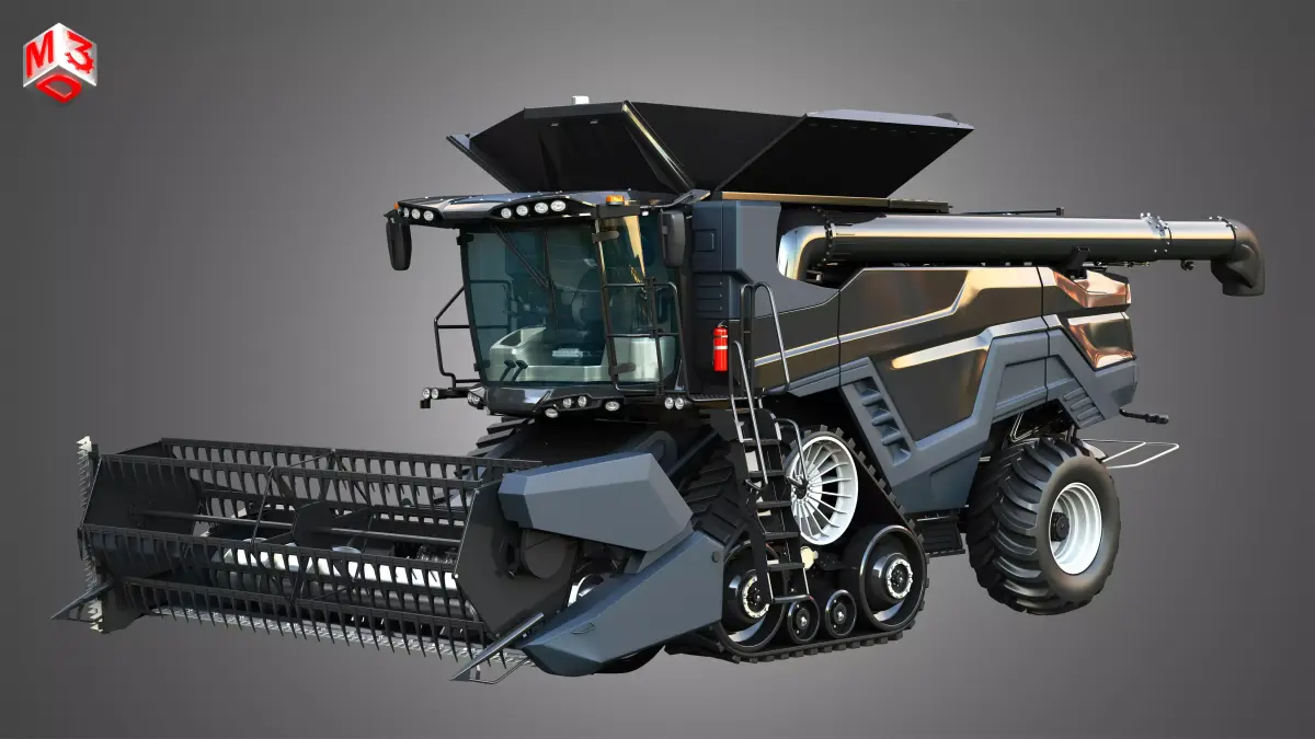 IDEAL - Combine Harvester - Small Grain Harvester Head 3D model