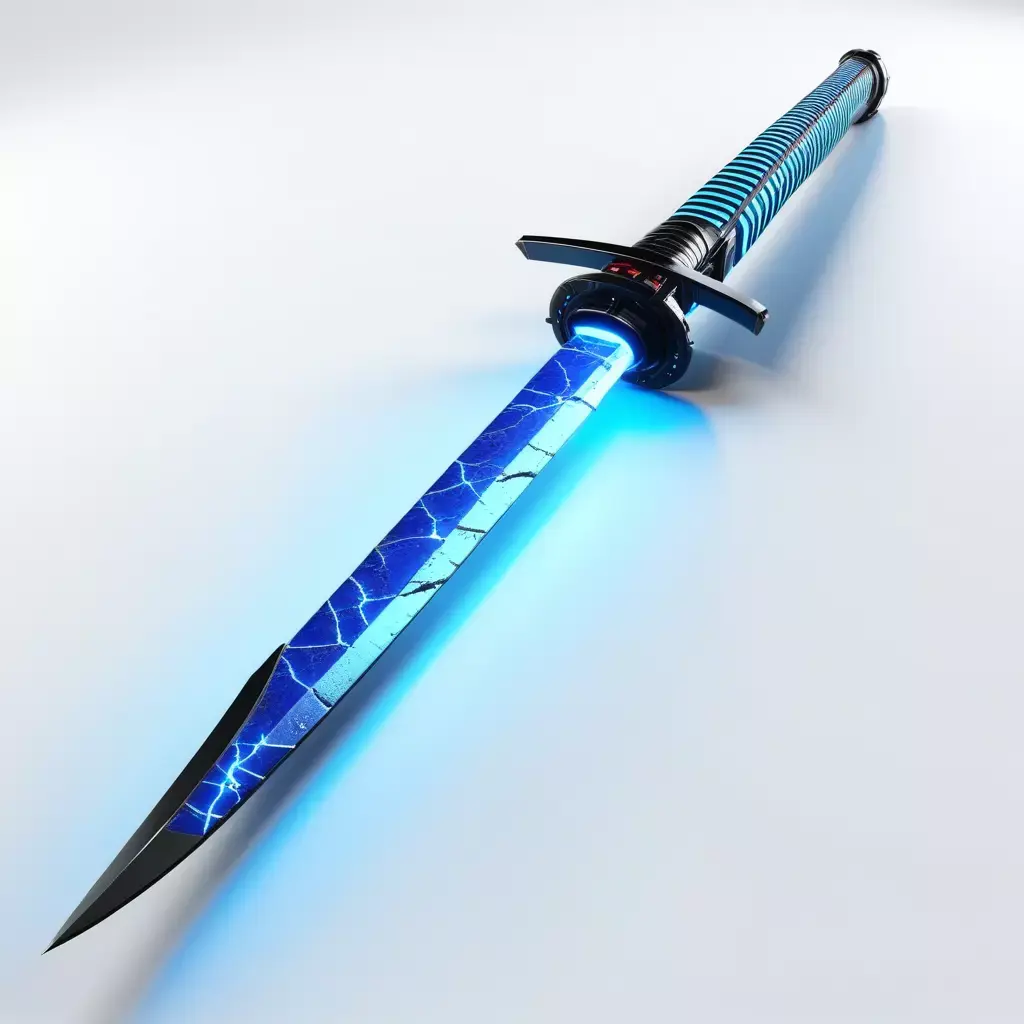 Futuristic Neon Katana 3D Model 3D model