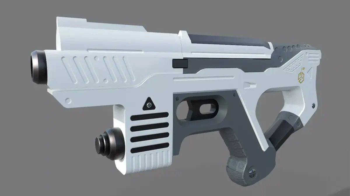 3D SCI-FI PISTOL  Low-poly 3D model