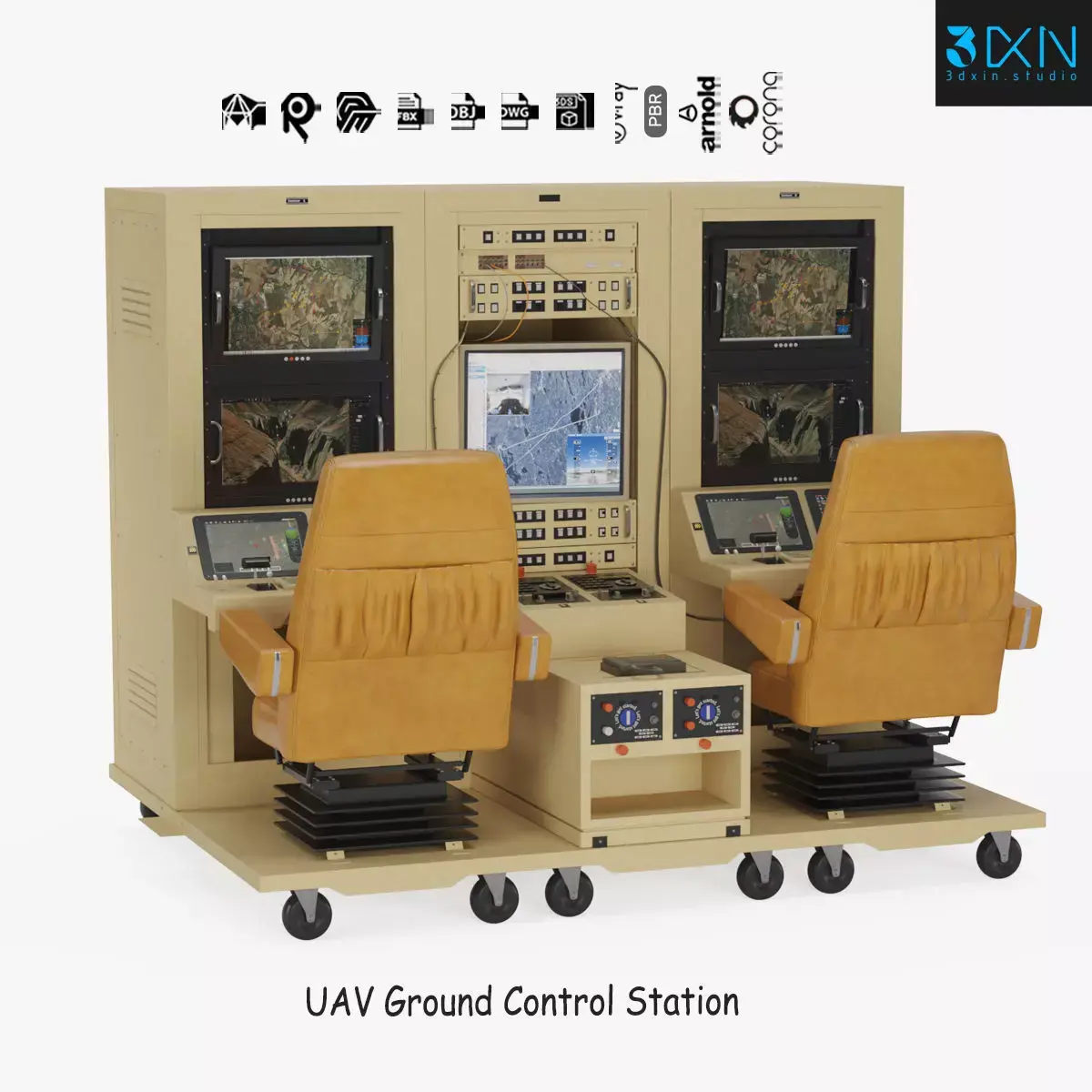 UAV Ground Control Station 3D model