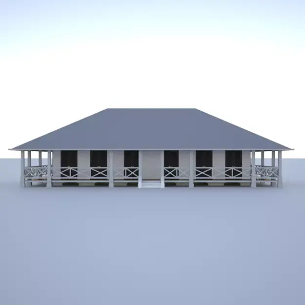 Colonial building 3D model