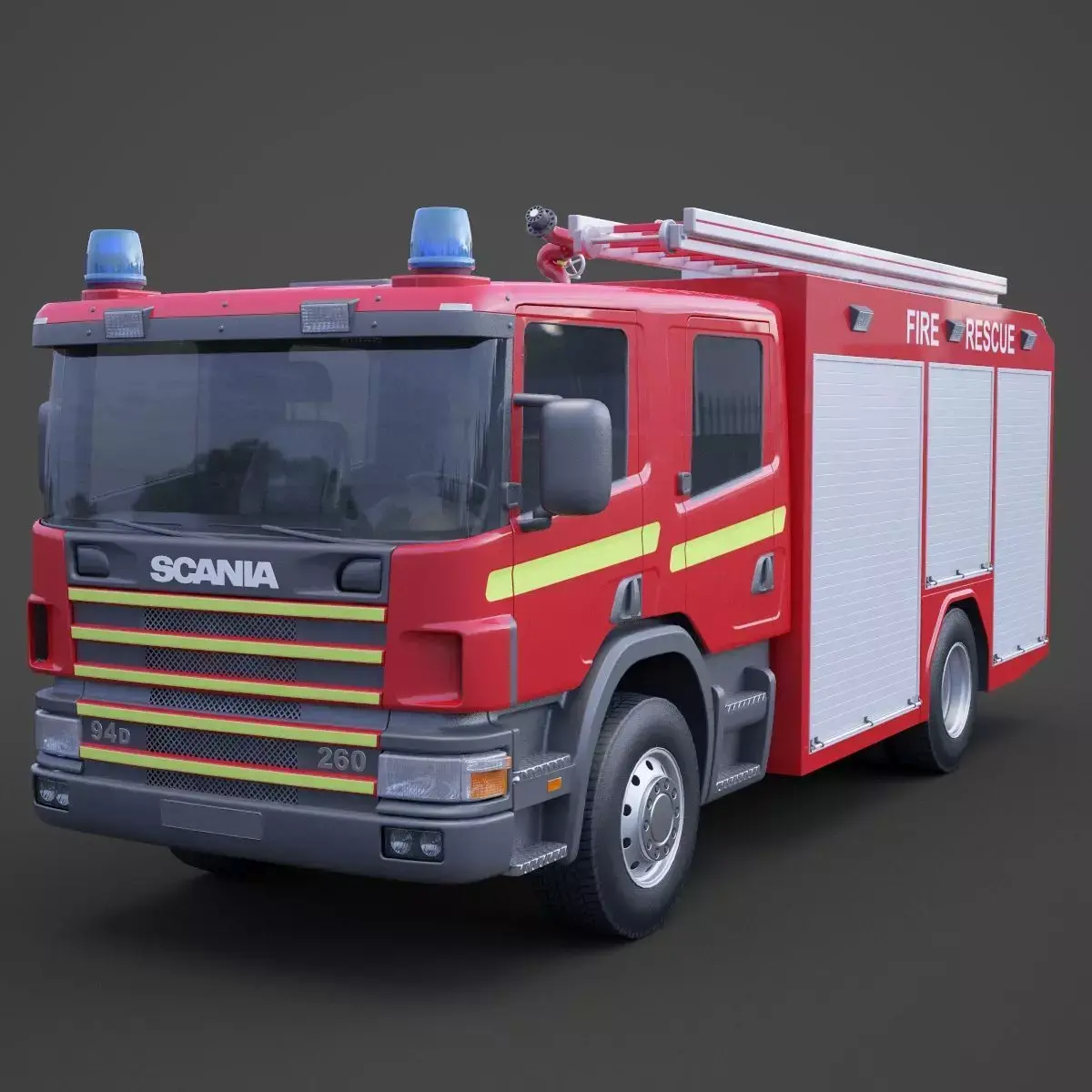 Fire Truck 01 3D model