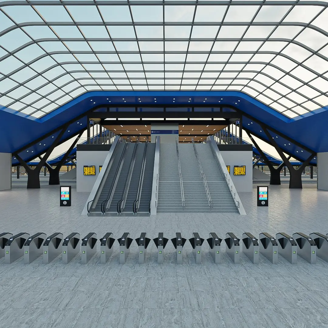 Central train station 03  purchase 3D model