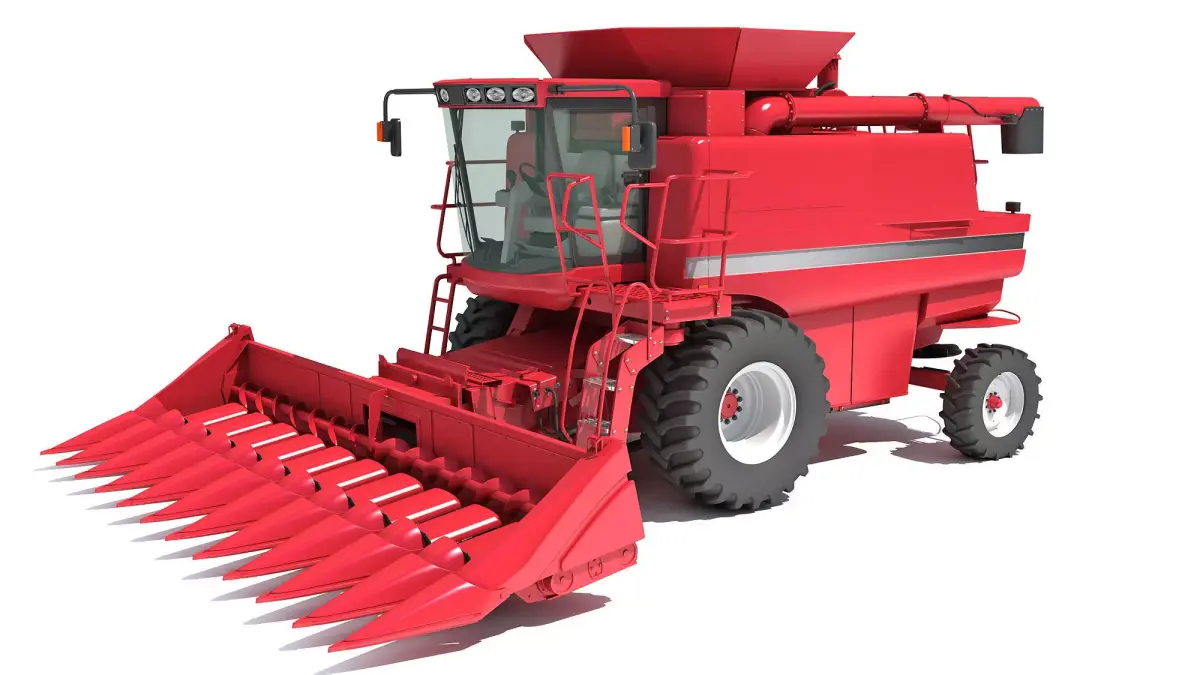 Combine harvester 3D model 24