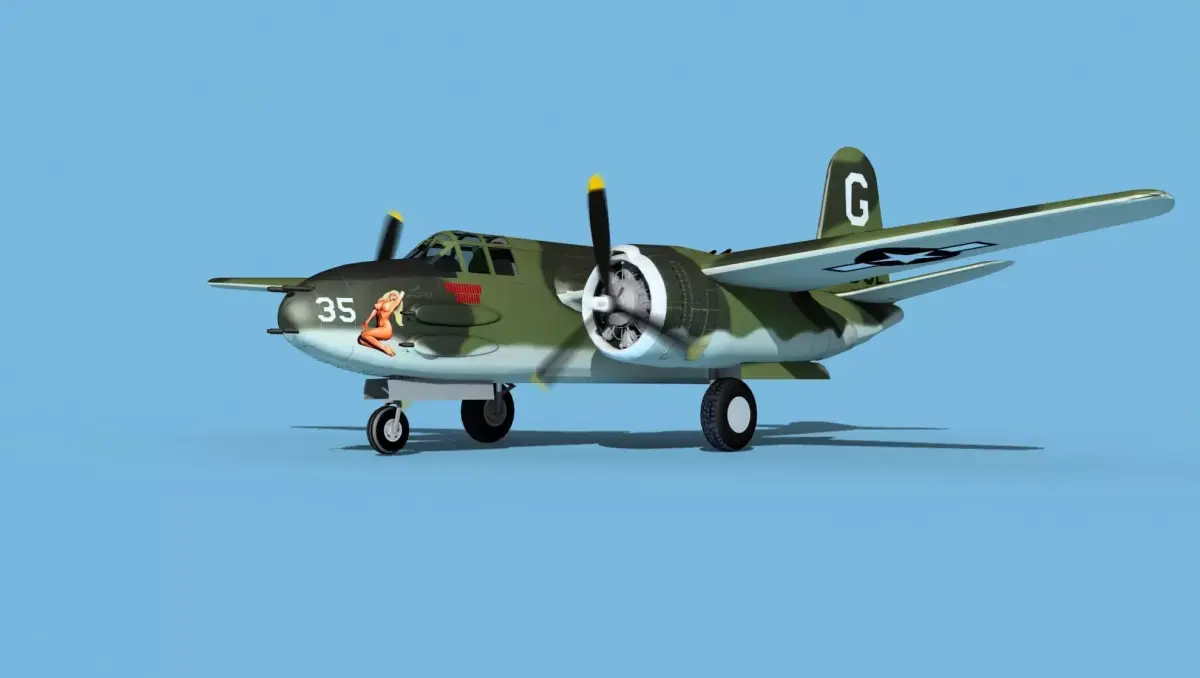 Douglas A-20G Havoc V01 3D model