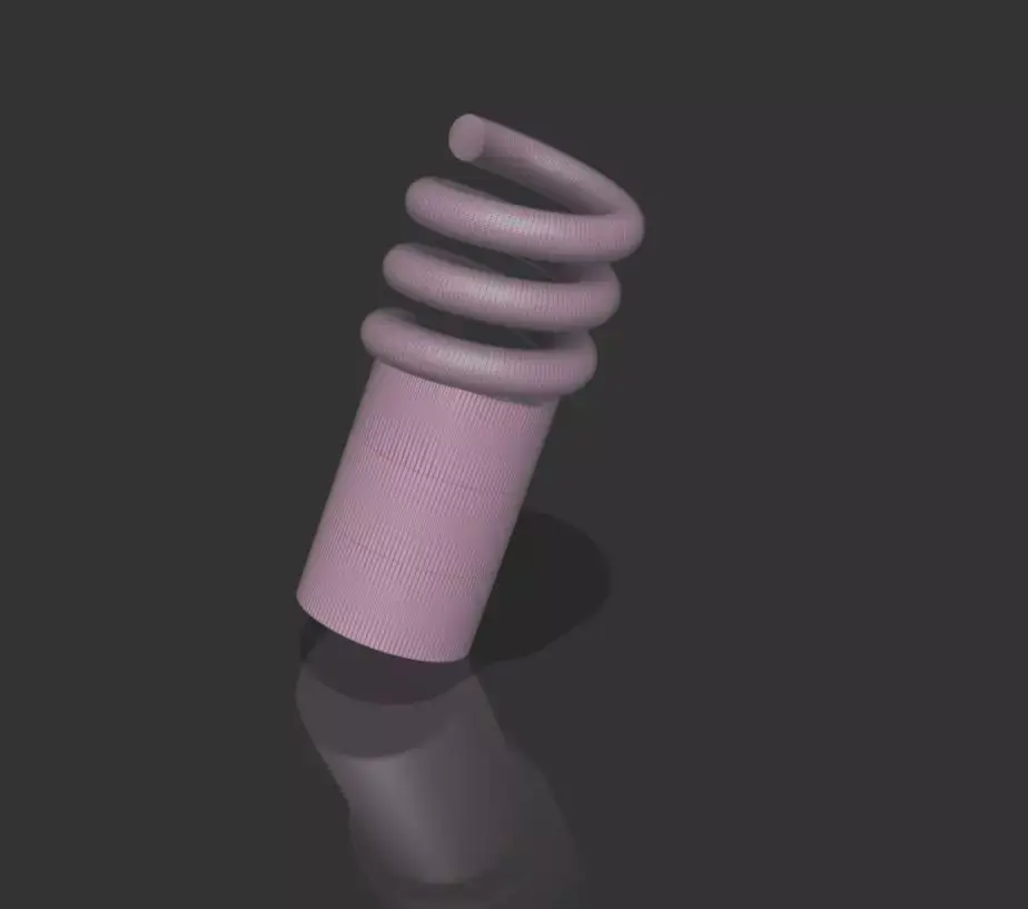 Molla per valvola motore Free low-poly 3D model