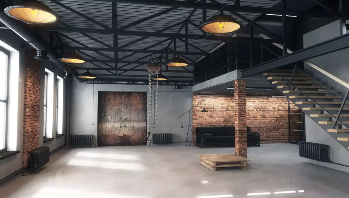 Warehouse loft 3D model shop