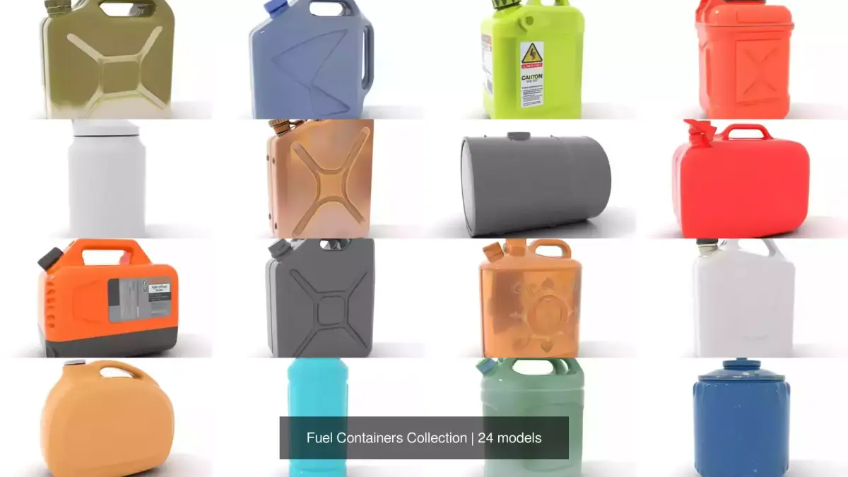 Fuel Containers Collection 3D Model Pack