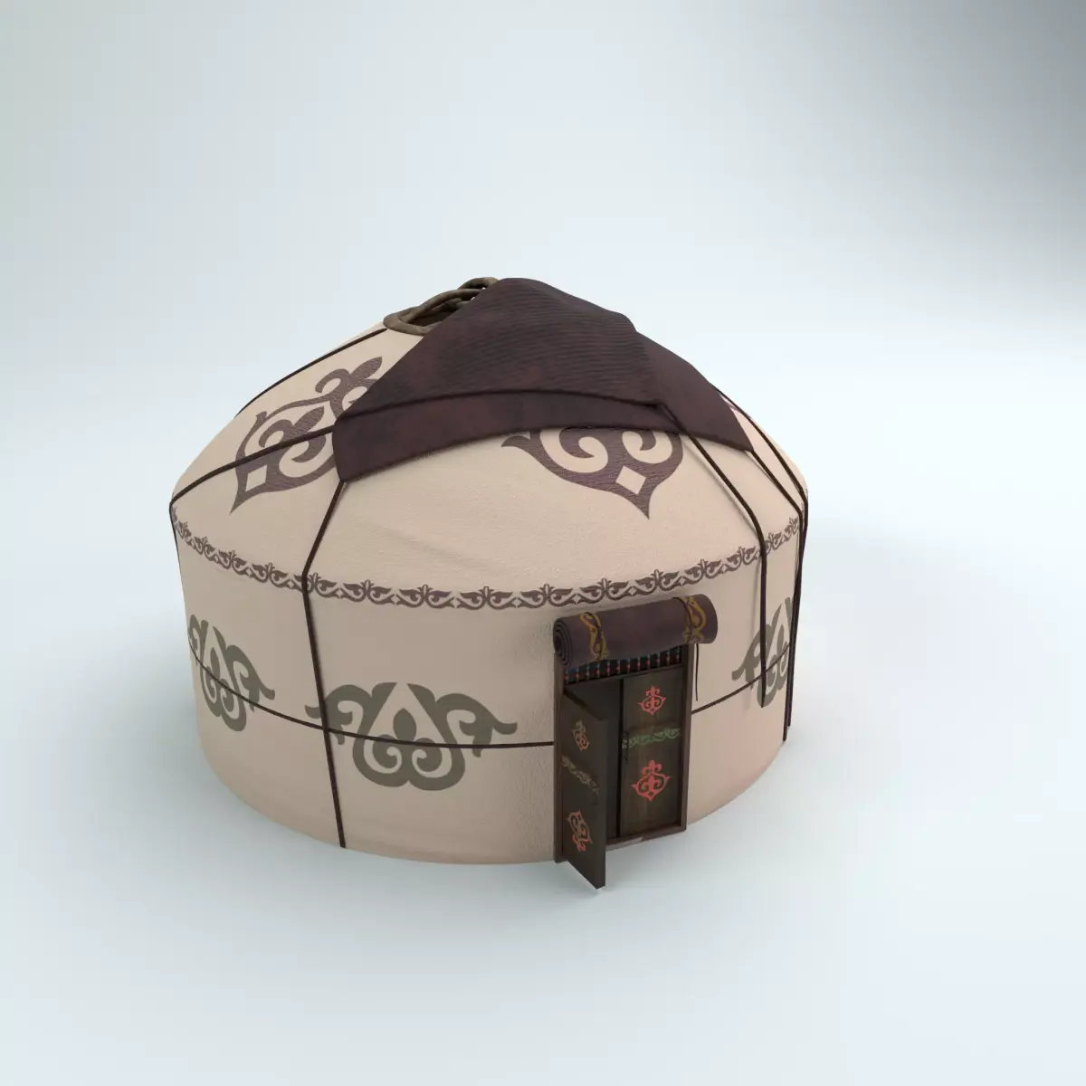 Yurt Nomads tent house 3D model