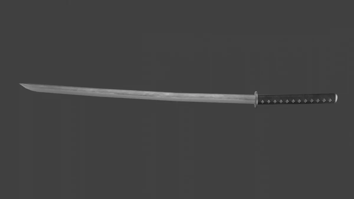 Katana Sword Japanese  Low-poly 3D model