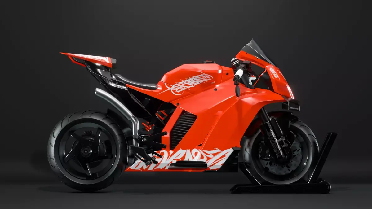 Futuristic Sport Racing Motorcycle 3D model