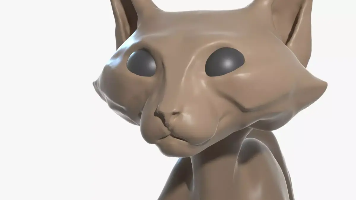 Cat high-poly blender Free 3D model