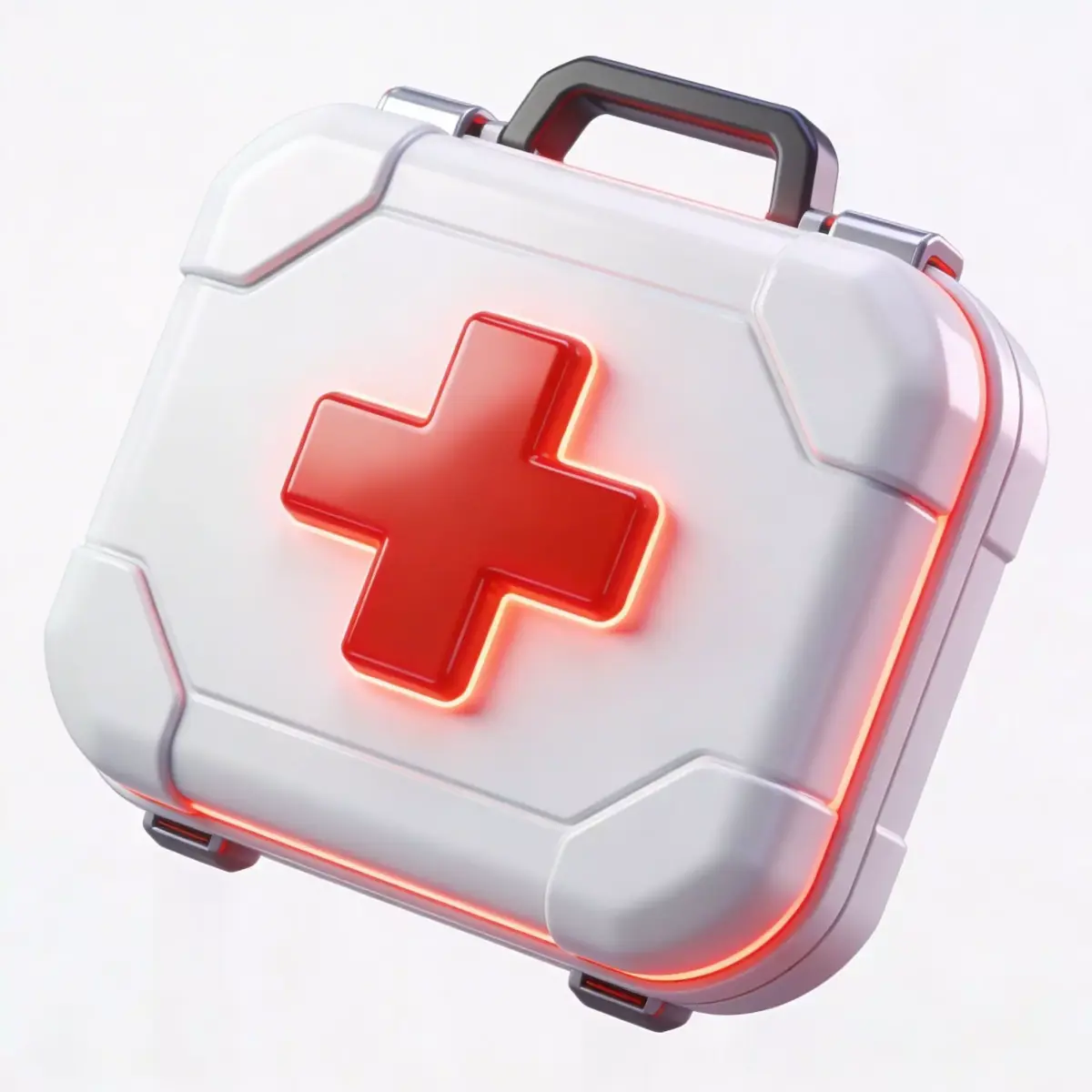 Futuristic Sci-Fi Health Pack 3D  Low-poly 3D model
