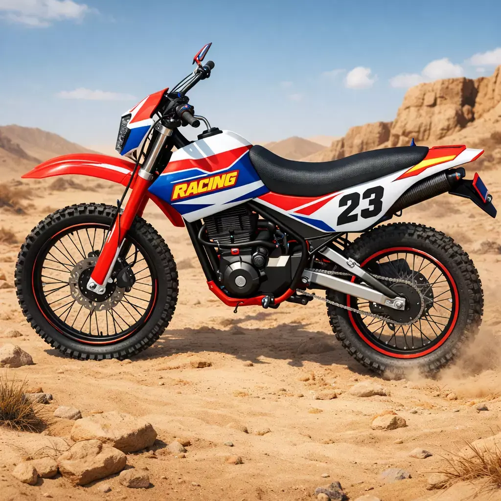 Enduro Dirt Bike Racing 250cc 3D Model  3D print model