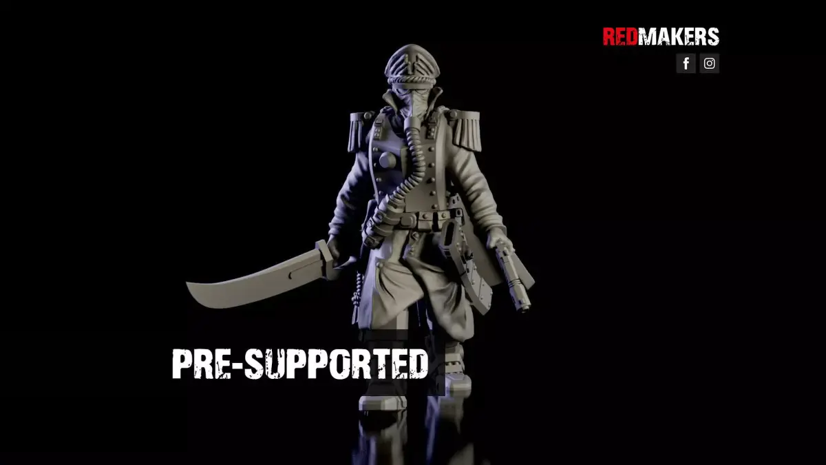 Commissar of the Imperial Force Free 3D print model