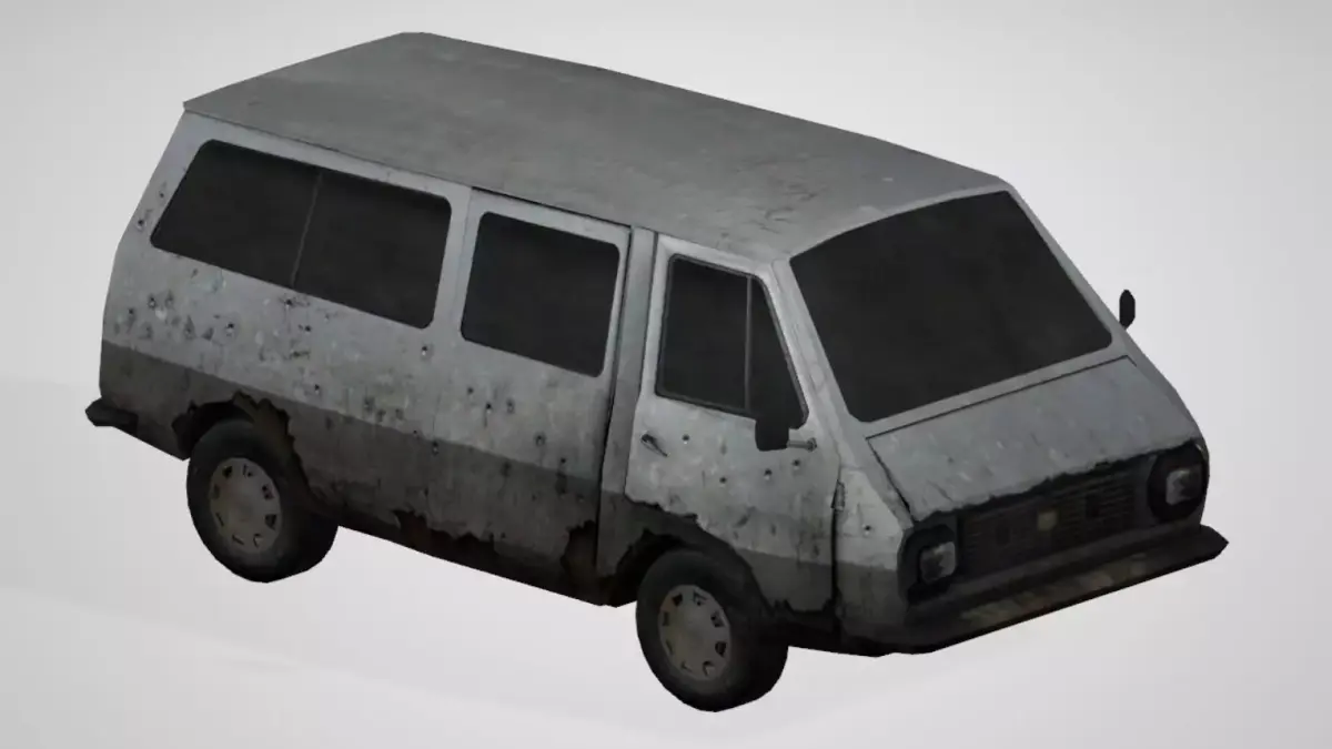Car - VAN 03 Free low-poly 3D model
