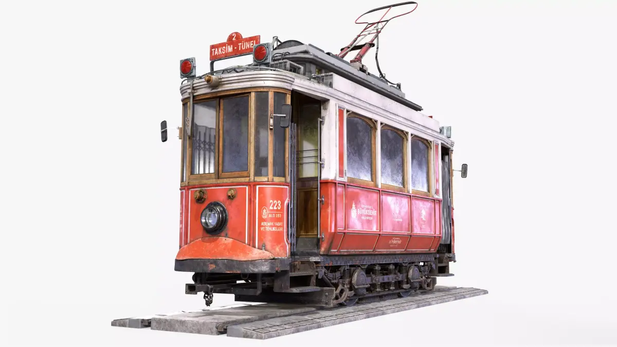 Old Tram Istanbul 3D model purchase